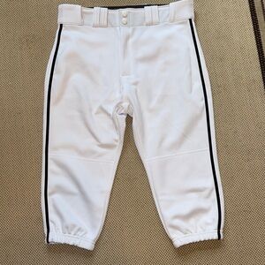 Easton White and Black Casual Bottoms